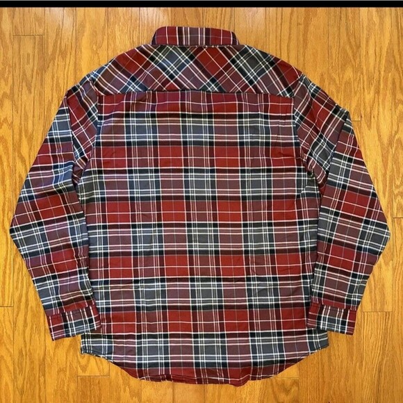 New Harley Davidson 120th Anniversary Plaid Button Shirt Red Men’s Size LARGE - Picture 3 of 8